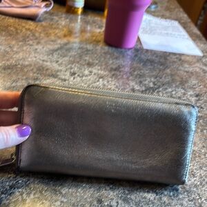 Fossil light bronze Zip-Around Wallet